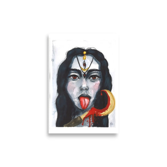 Kali Maa fine art paper print by Tejasri, 21×30 cm