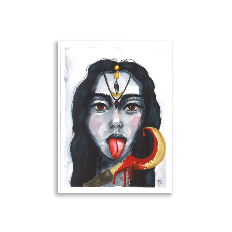 Kali Maa fine art paper print by Tejasri, 30×40 cm